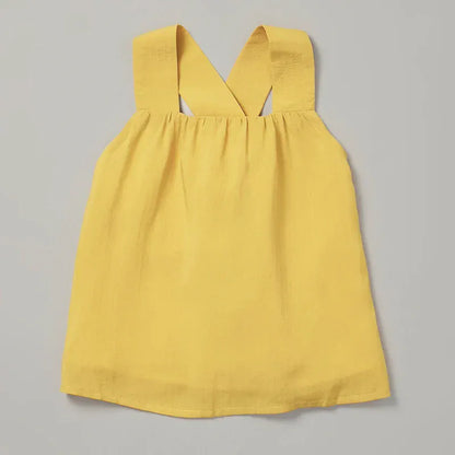 ノースリーブセットアップ キッズセットアップ 2点セット ノースリーブブラウス+ショートパンツ コットンリネン 2カラー【mh0006283】