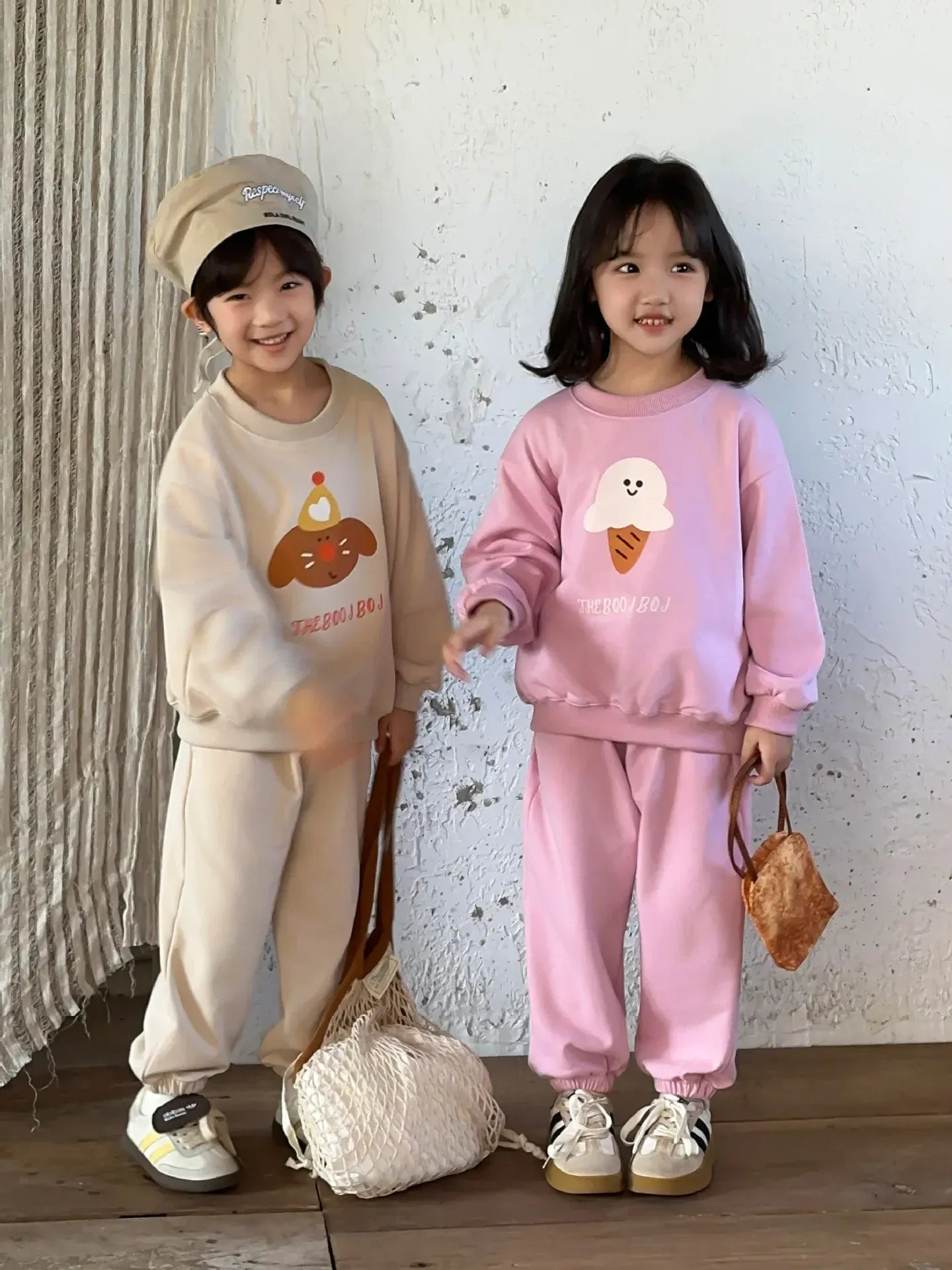 長袖セットアップ キッズセットアップ 2点セット 長袖プリントスウェットシャツ+スウェットパンツ アニマルプリント3カラー