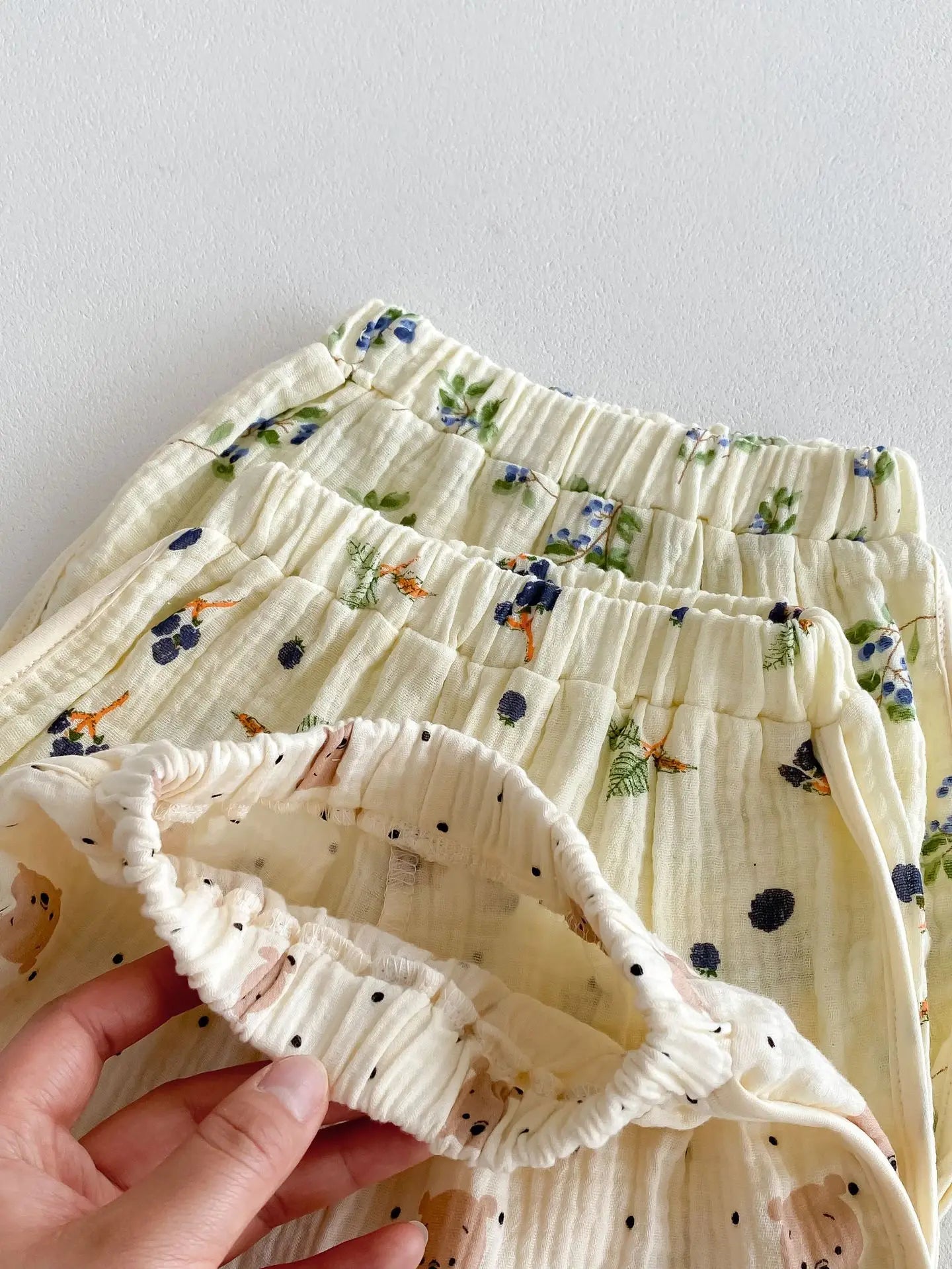 半袖パジャマ ベビーセットアップ 2点セット パジャマ 半袖シャツ+ショートパンツ ルームウェア 3柄