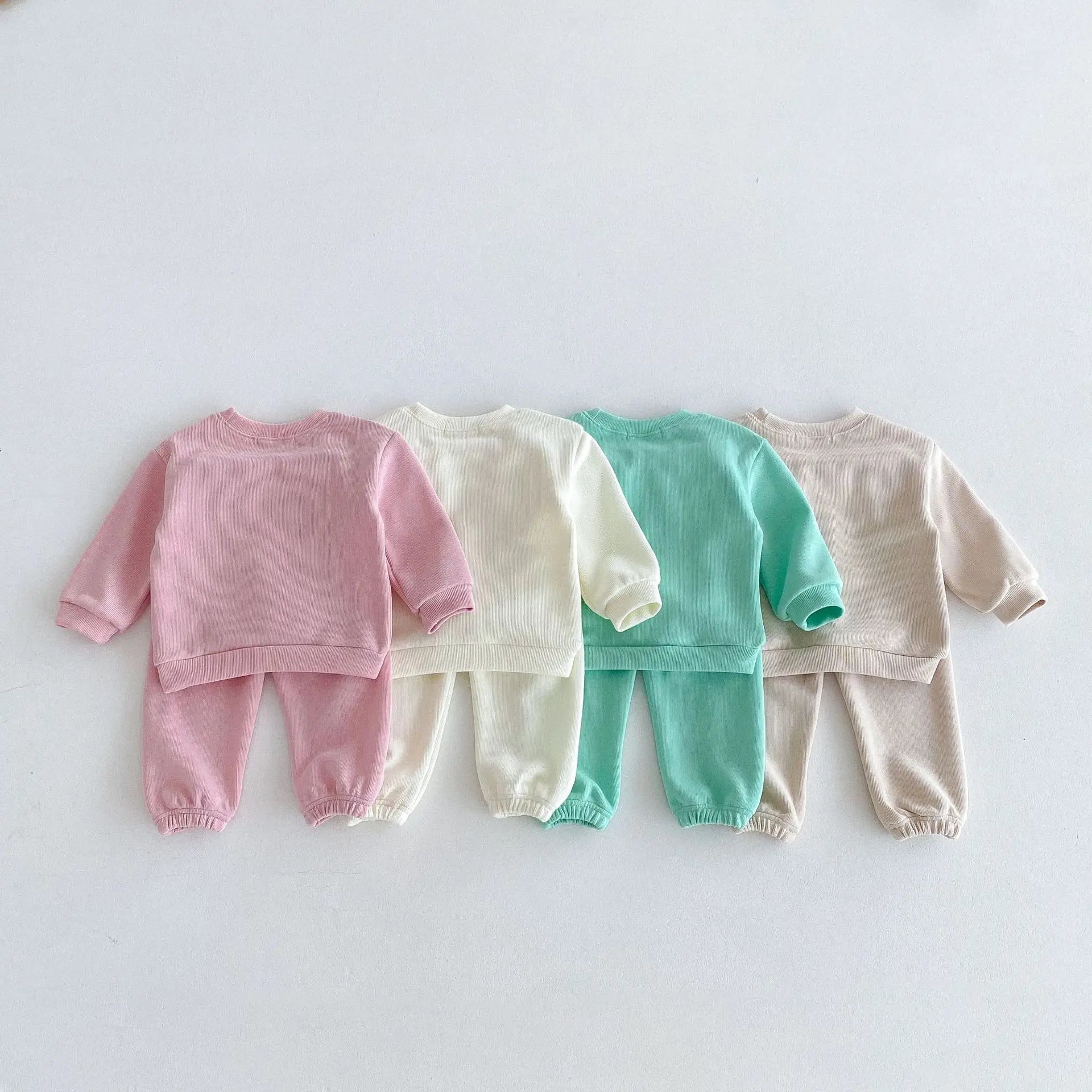 長袖セットアップ キッズセットアップ 2点セット スウェットトレーナー+スウェットパンツ アニマル刺繍 4カラー