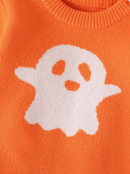 ニット・セーター キッズトップス ハロウィンコスチューム 長袖セーター おばけ 2カラー パーティ Halloween 👻【mh0006473】