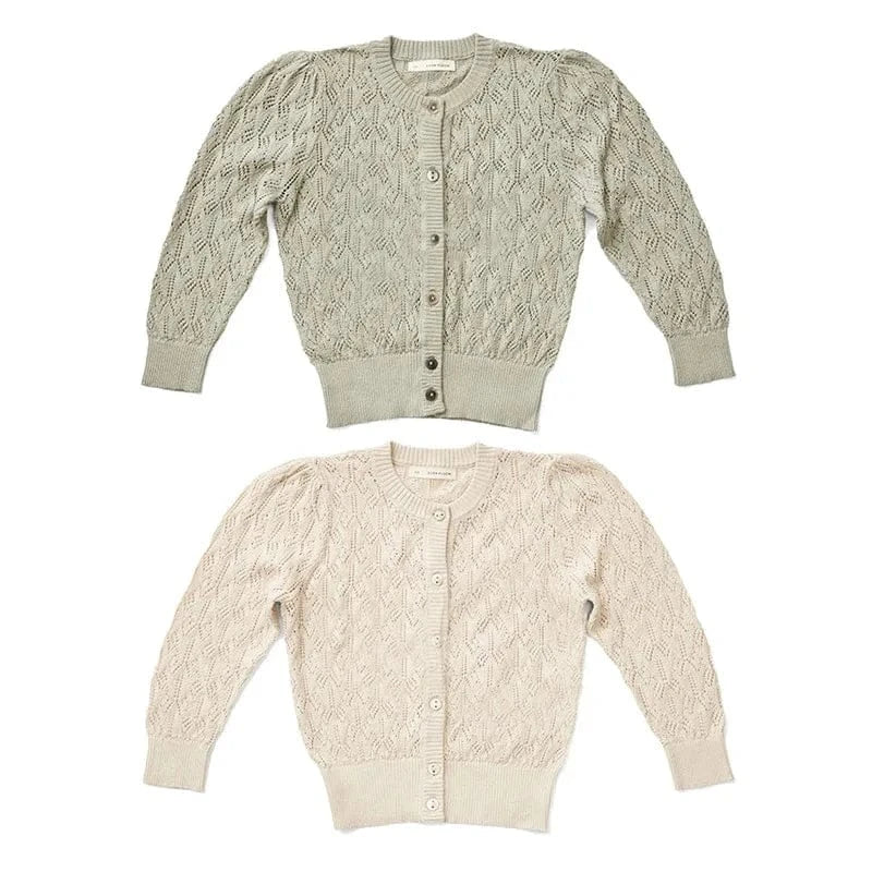 カーディガン・パーカー キッズカーディガン サマーニット レースニットジャケット 冷房対策 2カラー【mh0005197】