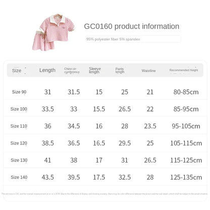 半袖セットアップ キッズセットアップ 2点セット 半袖ポロシャツ+ショートパンツ ピンク【mh0005297】