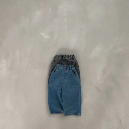 デニムパンツ ベビーパンツ デニムパンツ シンプルベーシック ジーンズ ジーパン 2カラー【mh0005359】