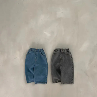 デニムパンツ ベビーパンツ デニムパンツ シンプルベーシック ジーンズ ジーパン 2カラー【mh0005359】