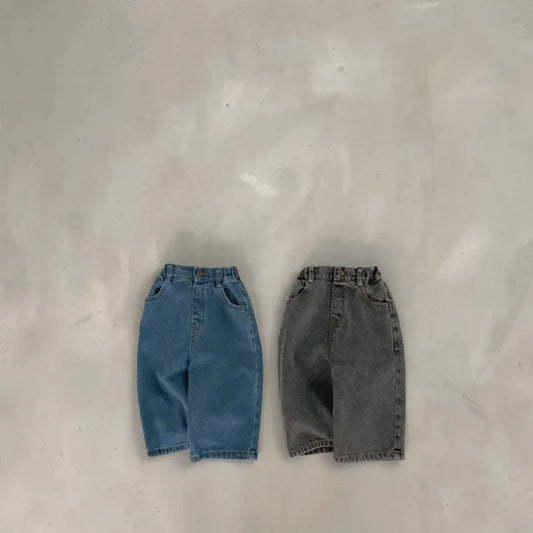 デニムパンツ ベビーパンツ デニムパンツ シンプルベーシック ジーンズ ジーパン 2カラー【mh0005359】