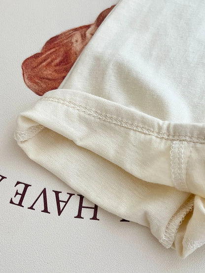 半袖ロンパース ベビーロンパース 半袖ジャンプスーツ バナナ りんご パッチワークアップリケ 2カラー【mh0005452】