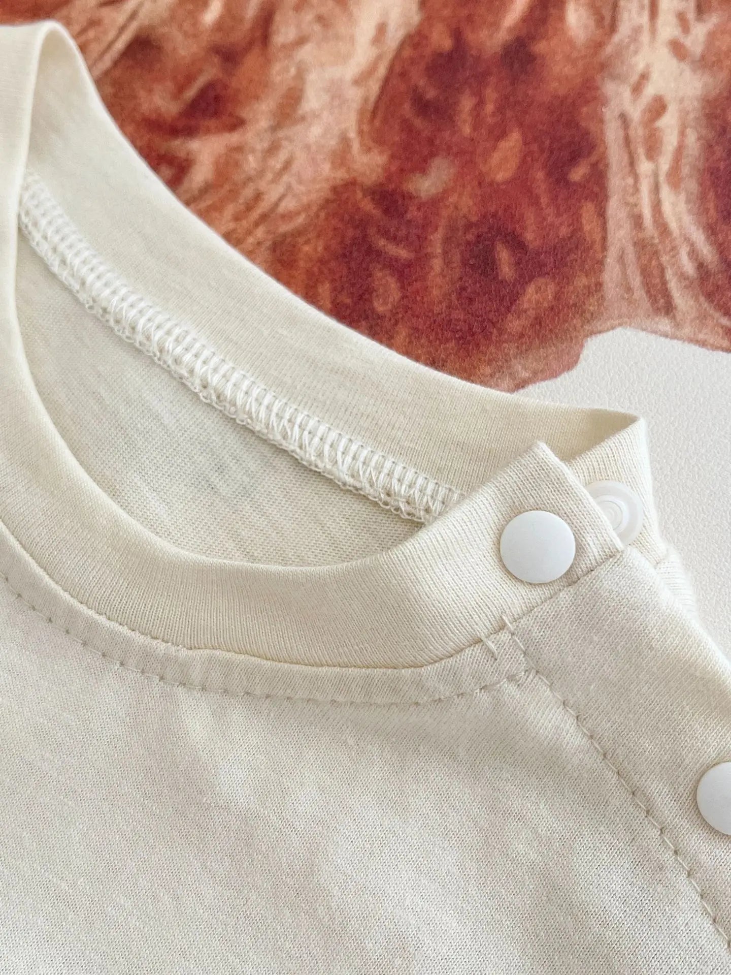 半袖ロンパース ベビーロンパース 半袖ジャンプスーツ バナナ りんご パッチワークアップリケ 2カラー【mh0005452】