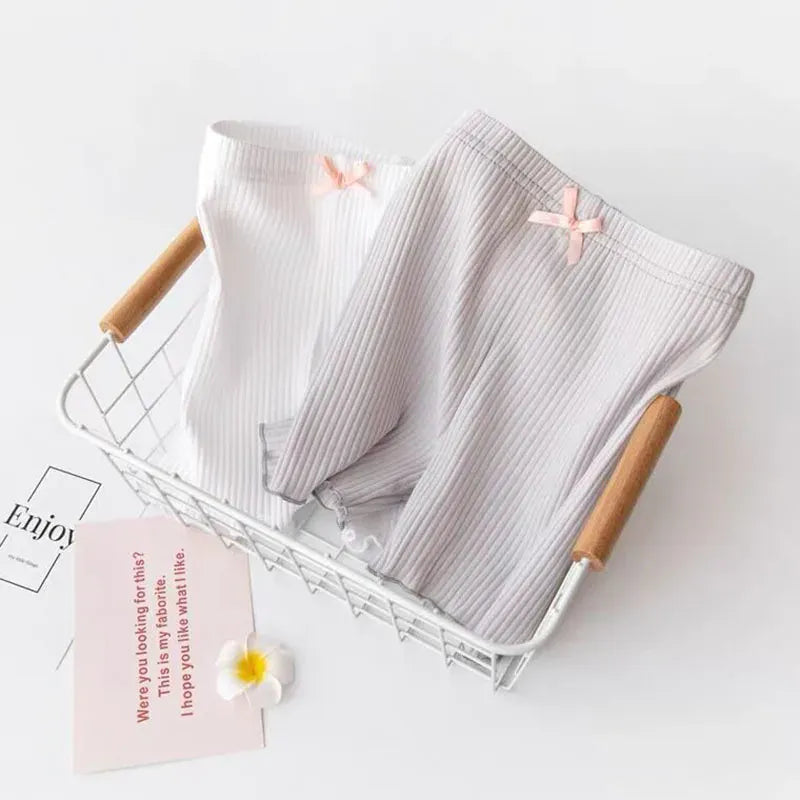 レギンスパンツ キッズパンツ アンダーパンツ ショートレギンス 2カラー【mh0005864】