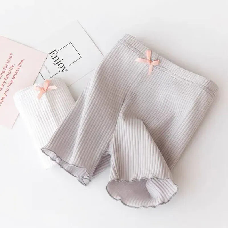 レギンスパンツ キッズパンツ アンダーパンツ ショートレギンス 2カラー【mh0005864】