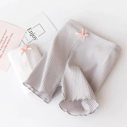 レギンスパンツ キッズパンツ アンダーパンツ ショートレギンス 2カラー【mh0005864】