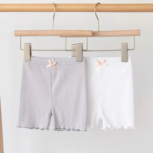 レギンスパンツ キッズパンツ アンダーパンツ ショートレギンス 2カラー【mh0005864】