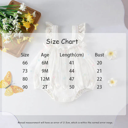 ノースリーブロンパース ベビーロンパース キャミソールチュチュチュールスカートボディスーツ フラワー刺繍 2カラー【mh0006171】