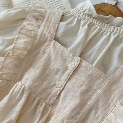 ノースリーブロンパース ベビーロンパース フリル ノースリーブ リボンボディスーツ 2カラー【mh0006297】