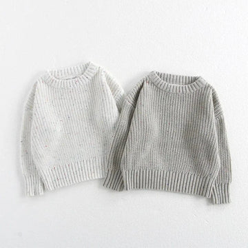 ニット・セーター ベビーキッズトップス リブニット セーター カラフルネップ 2カラー【mh0006346】