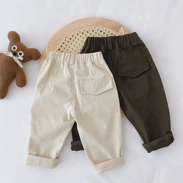 ロングパンツ・スウェットパンツ キッズパンツ ルーズロングパンツ シンプルベーシック 2カラー【mh0006490】