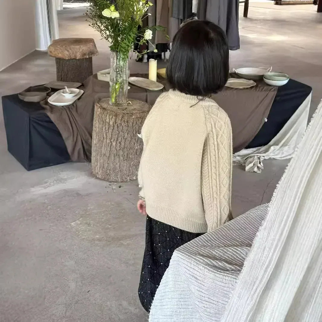 カーディガン・パーカー キッズカーディガン ダッフルトグルボタンニットジャケット 2カラー【mh0007269】