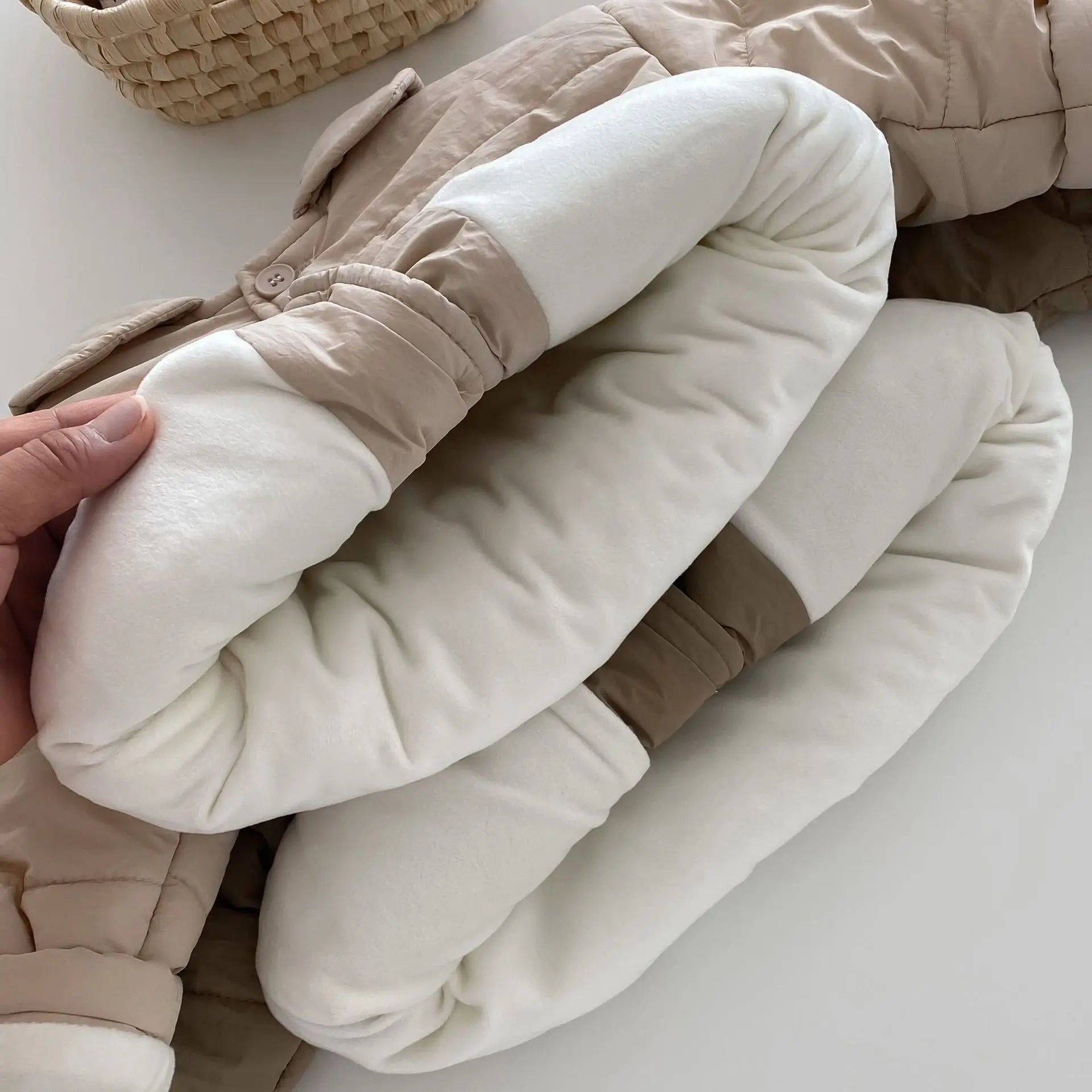 ショートコート・ジャケット・ジャンパー ベビーキッズアウター 中綿キルティングブルゾンコートジャケット 2カラー【mh0007526】