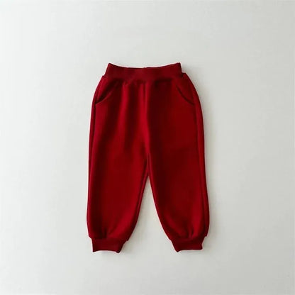 長袖セットアップ キッズセットアップ 2点セット ハートベアプリント長袖スウェットシャツ+ロングスウェットパンツ【mh0008791】