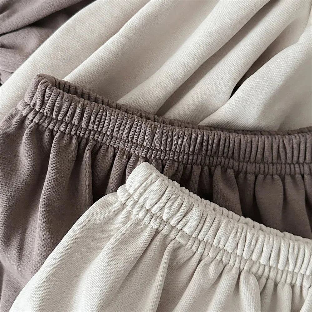 長袖セットアップ ベビーセットアップ 2点セット フリル丸襟長袖パフスリーブブラウス+ブルマパンツ【mh0008847】