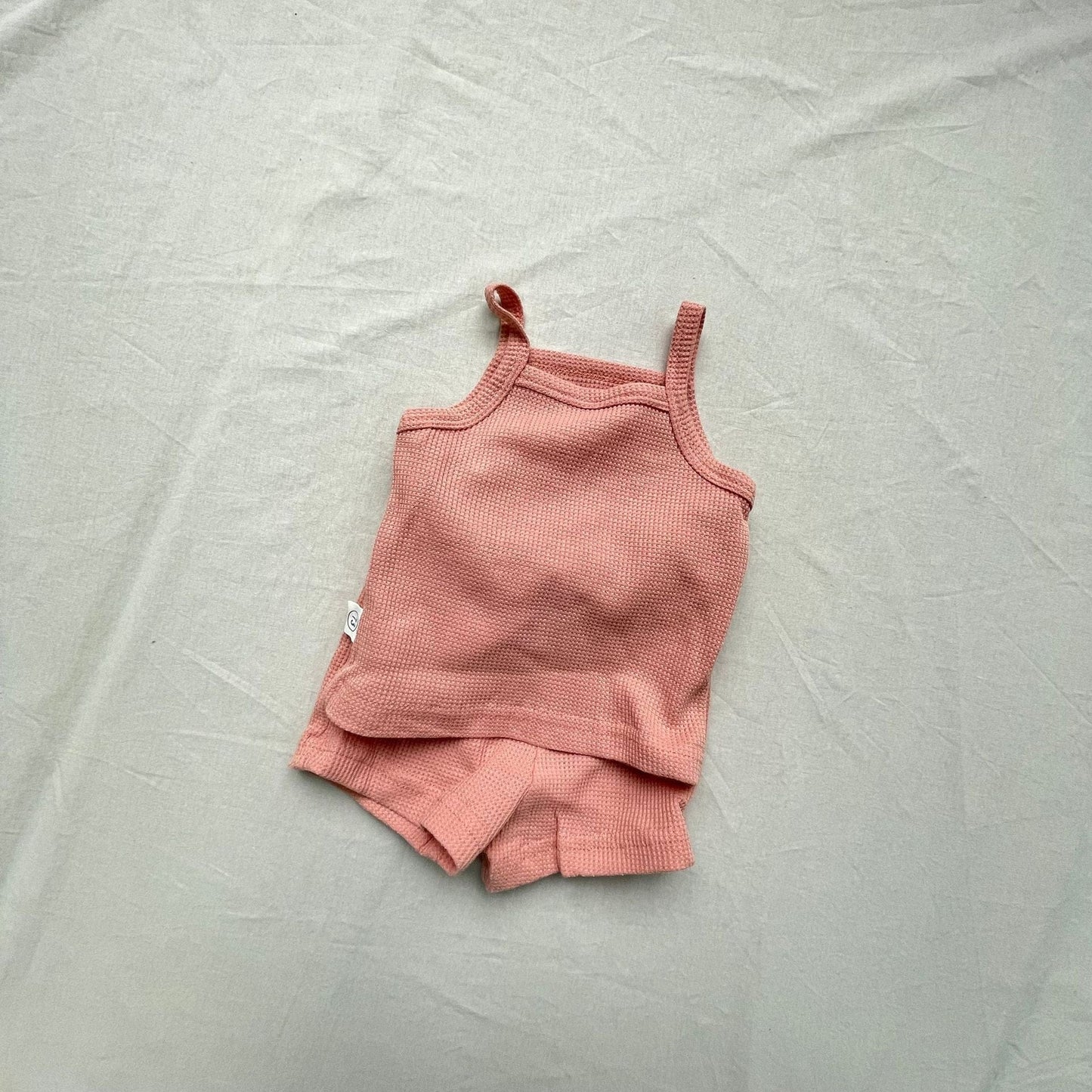 ノースリーブセットアップ キャミソール+ショートパンツセットアップ 2点セット【mh0009433】