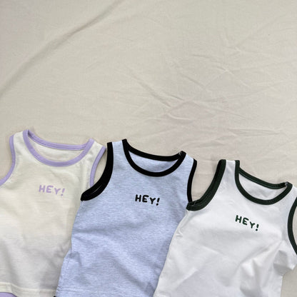 ノースリーブセットアップ ロゴワンポイントタンクトップ+ショートパンツスポーツセットアップ 2点セット【mh0010013】