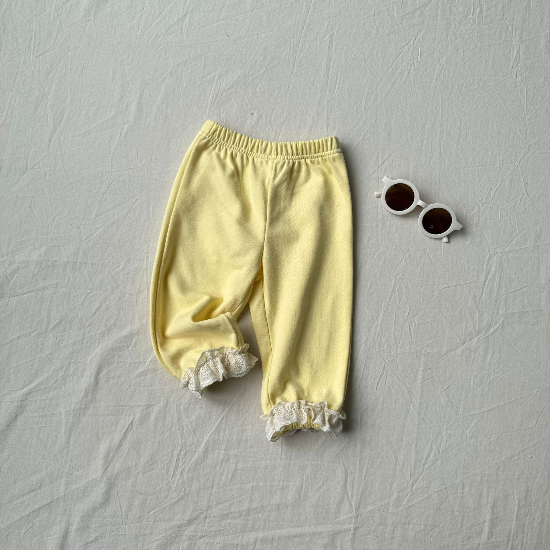 長袖セットアップ レースフリル付きセットアップ ジップアップフーディ+パンツ 2点セット【mh0010792】