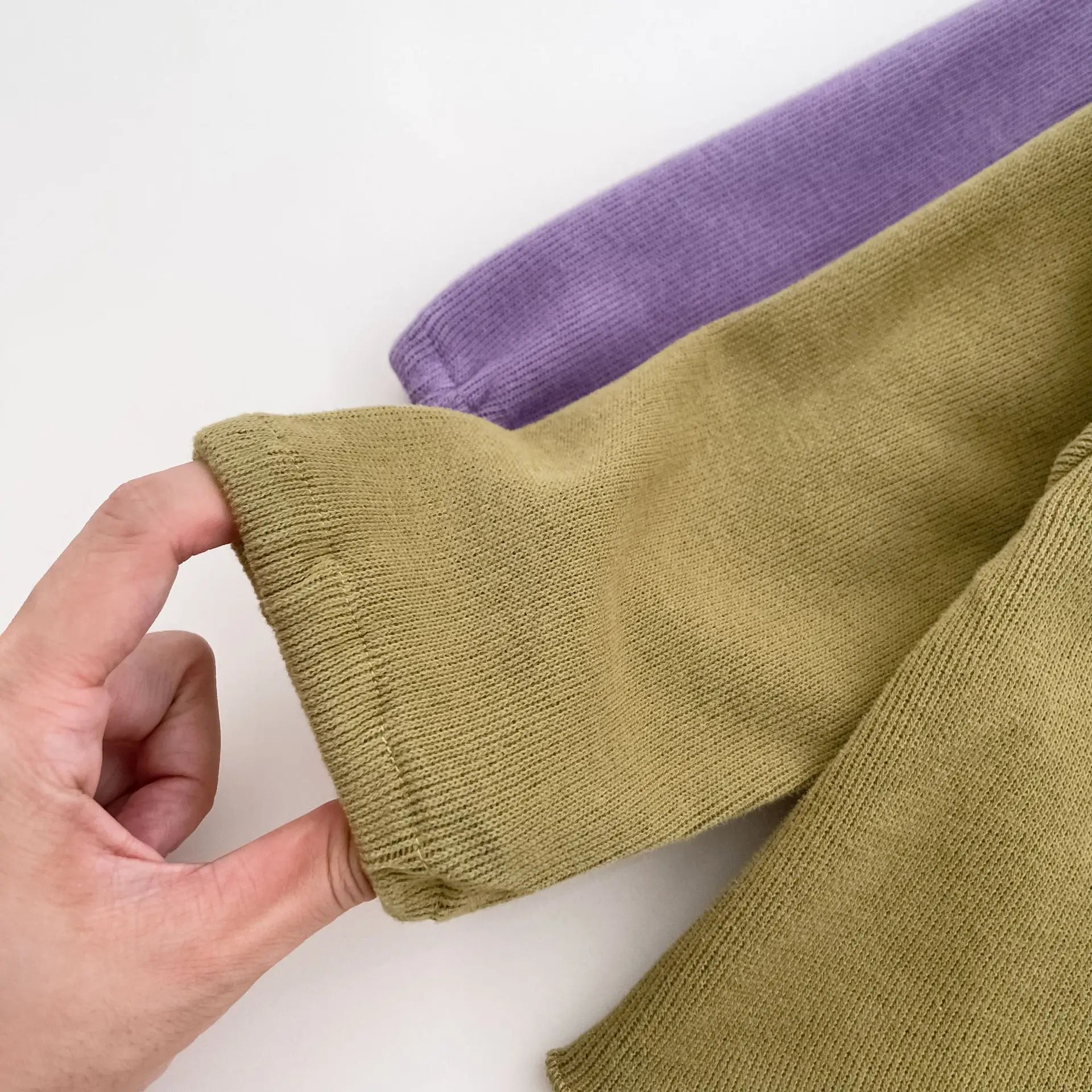 長袖セットアップ ベビーセットアップ 2点セット ロータス襟長袖Tシャツブラウス+ブルマパンツインスカート 2カラー【mh0006715】