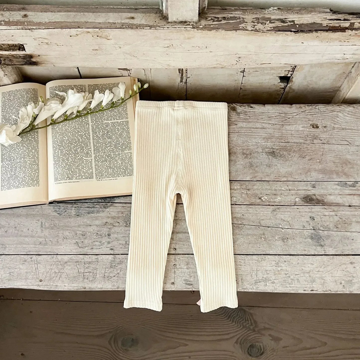 長袖セットアップ ベビーセットアップ 2点セット 裾チュールフリルペプラム長袖Tシャツ+リボンレギンスパンツ 2カラー【mh0007105】