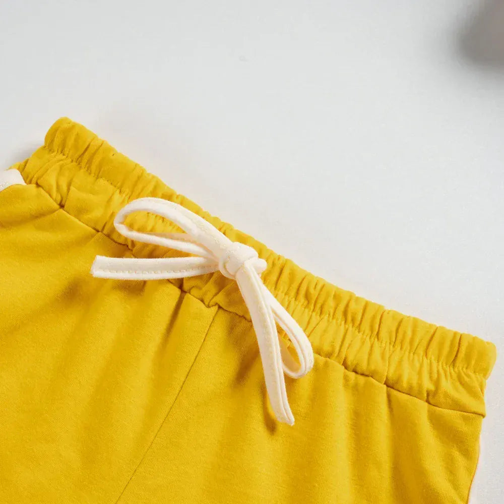 半袖セットアップ ベビーセットアップ 2点セット 半袖Tシャツ+ショートパンツ パイナップル/おばけ/うさぎ ワンポイント刺繍 3カラー【mh0006106】