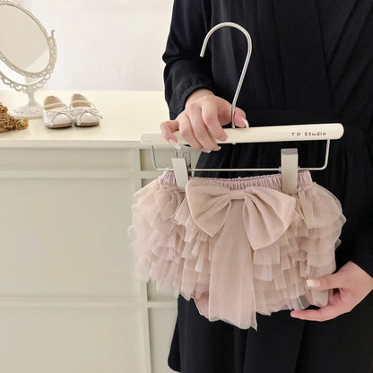 ノースリーブセットアップ キッズセットアップ 2点セット ノースリーブレースTシャツ+チュチュチュールフリルブルマパンツ【mh0006528】