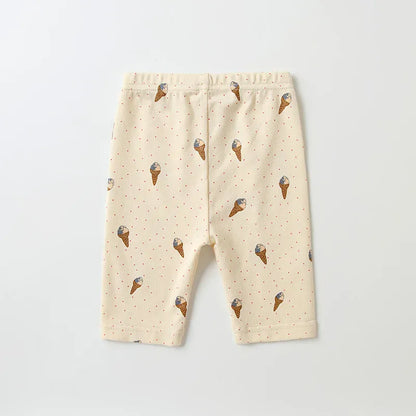半袖ロンパース 23002 pant / 66cm 0-6m ベビーロンパース/パンツ 半袖肌着  ボディシャツ アイスクリームプリント柄【mh0005532】