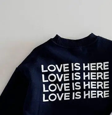 トレーナー・フーディ キッズトップス レターロゴプリント長袖スウェットシャツトレーナー 3カラー