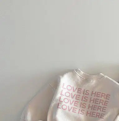 トレーナー・フーディ キッズトップス レターロゴプリント長袖スウェットシャツトレーナー 3カラー