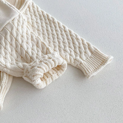 ニット・セーター キッズトップス ニットハイネックセーター アランニット ケーブル編み ボトルネック 3カラー