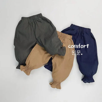 ロングパンツ・スウェットパンツ キッズパンツ ルーズロングパンツ アンクルタイド サマーパンツ 3カラー