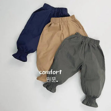 ロングパンツ・スウェットパンツ キッズパンツ ルーズロングパンツ アンクルタイド サマーパンツ 3カラー