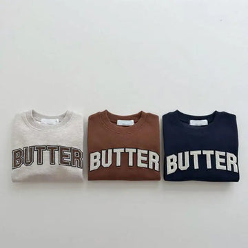 トレーナー・フーディ キッズトップス スウェットトレーナー レターロゴ刺繍 3カラー
