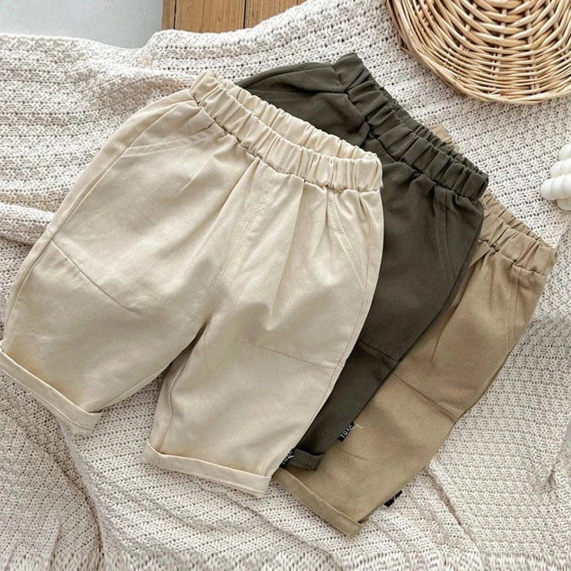 ロングパンツ・スウェットパンツ ベビーキッズパンツ シンプルベーシック ルーズロングパンツ 3カラー