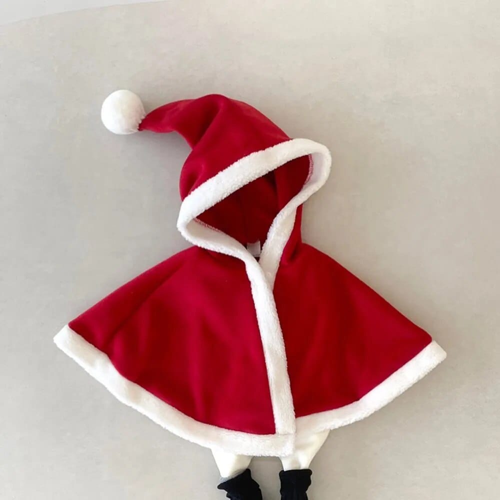 ショートコート・ジャケット・ジャンパー ベビー クリスマスポンチョ ケープ コスチューム フーディ フード サンタ トナカイ レッド グリーン ブラウン 3カラー コスチューム ユニセックス 男の子 女の子 子供服