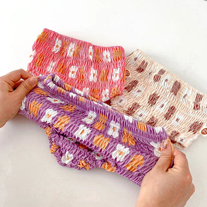 ベビー用水着 ベビー水着 ワンピース スイムウェア フラワー花柄 帽子セット 3カラー【mh0004918】