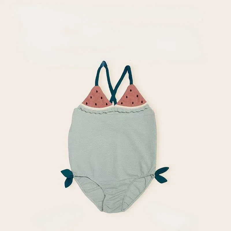 ベビー用水着 キッズ水着 ワンピース フルーツデザイン スイムウェア 3カラー【mh0005136】