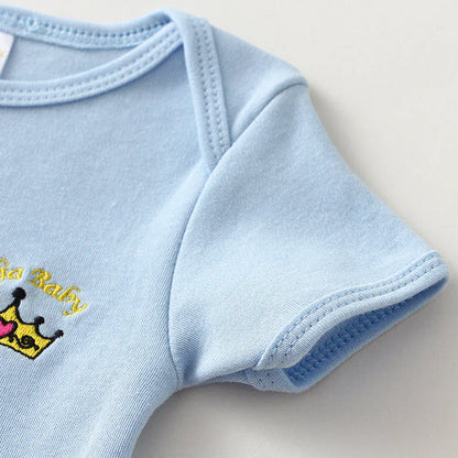 半袖ロンパース ベビーロンパース3枚セット 半袖ボディスーツ お得セット【mh0005754】