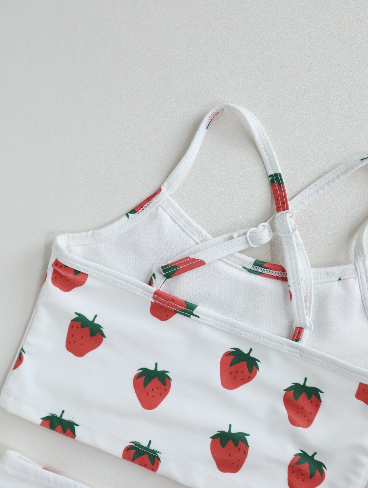 ベビー用水着 キッズ水着 ガールズ ビキニ キャミソールトップス+フリルパンツ フルーツ/フラワープリント 3カラー スイムウェア【mh0005984】