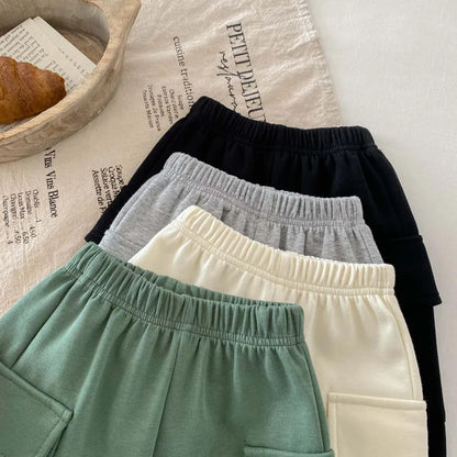 ロングパンツ・スウェットパンツ キッズパンツ スウェットカーゴパンツ 4カラー