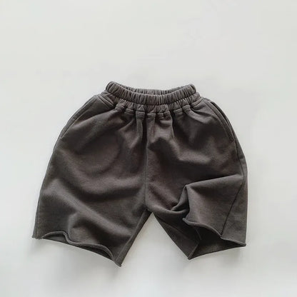 ハーフパンツ・ショートパンツ キッズパンツ ジャージ ハーフパンツ シンプルベーシック 4カラー