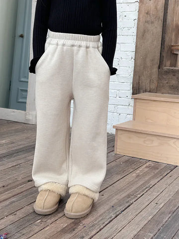 ロングパンツ・スウェットパンツ キッズパンツ コーデュロイ 裏フリース ストレートパンツ 4カラー