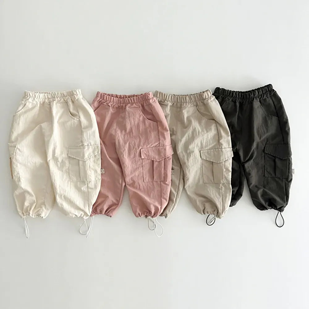 ロングパンツ・スウェットパンツ キッズパンツ ルーズ カーゴパンツ ロングパンツ 4カラー