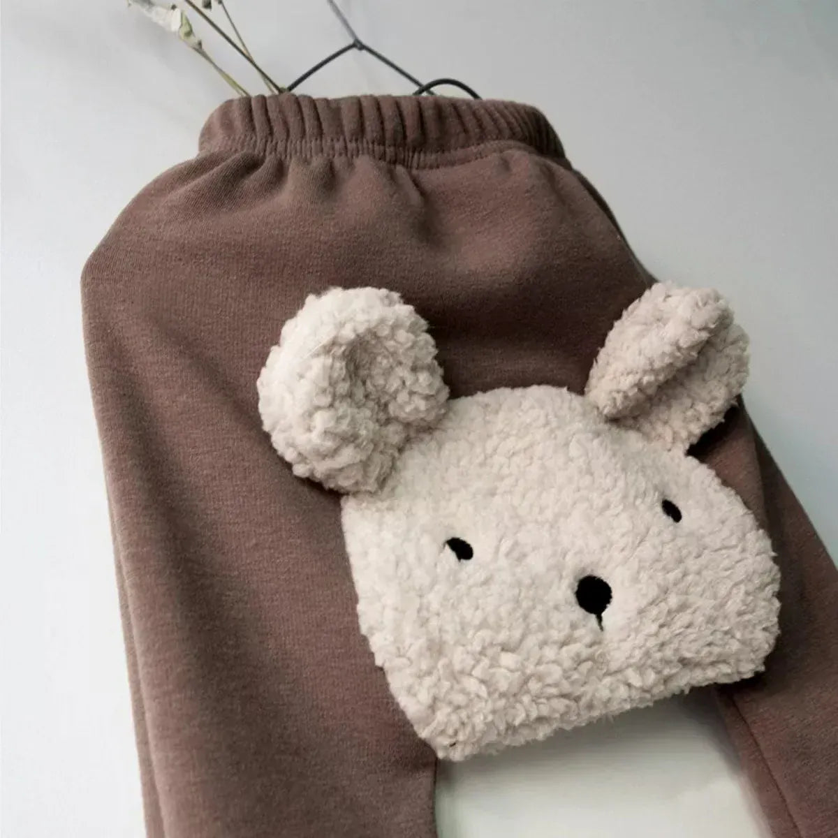 レギンスパンツ ベビーパンツ アニマルヒップパッチレギンスパンツ 裏フリース うさぎバニー くまベア 4カラー ユニセックス 男の子 女の子 子供服