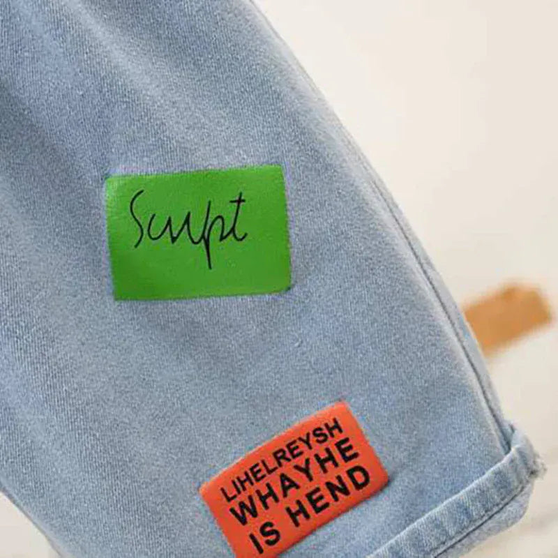 デニムパンツ キッズジュニアパンツ デニム クロップドパンツ ダメージ パッチワーク ジーンズ 4デザイン【mh0005772】